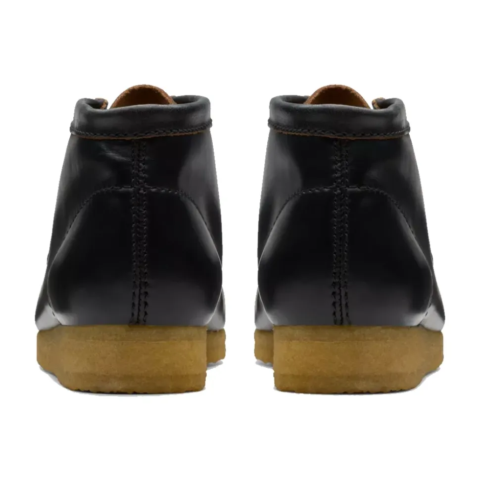 Zwarte Leren Wallabee Boot