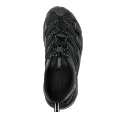 Zwarte lichtgewicht sneakers met uitsnijddesign
