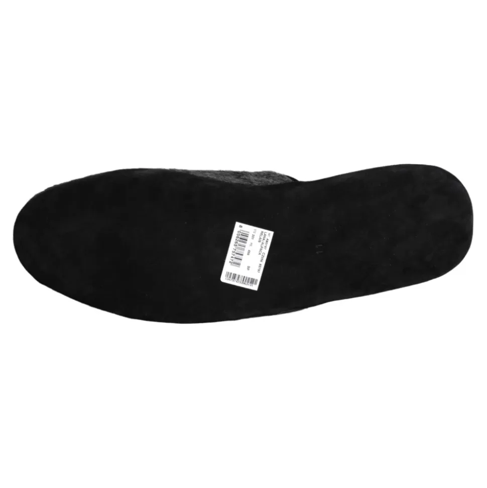 Zwarte Nepbont Instap Schoenen