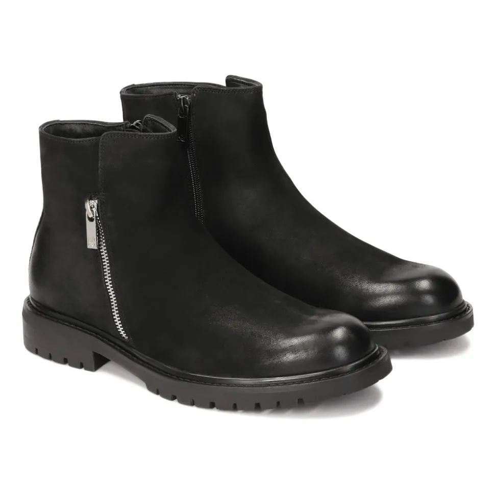 Zwarte nubuck laarzen