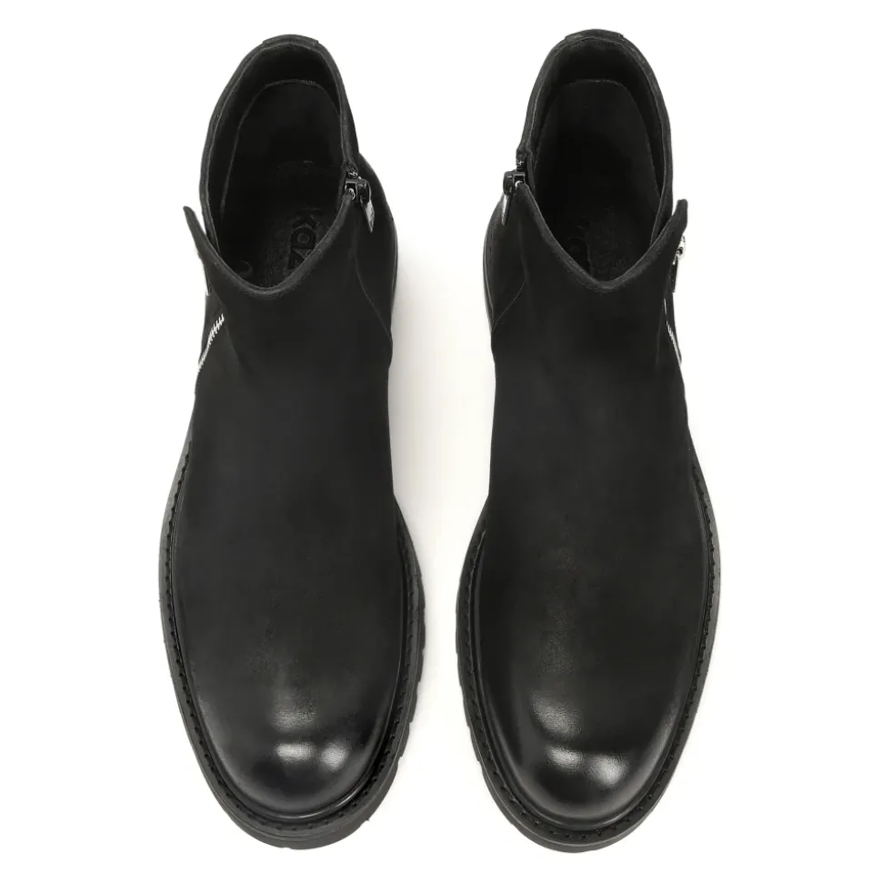 Zwarte nubuck laarzen