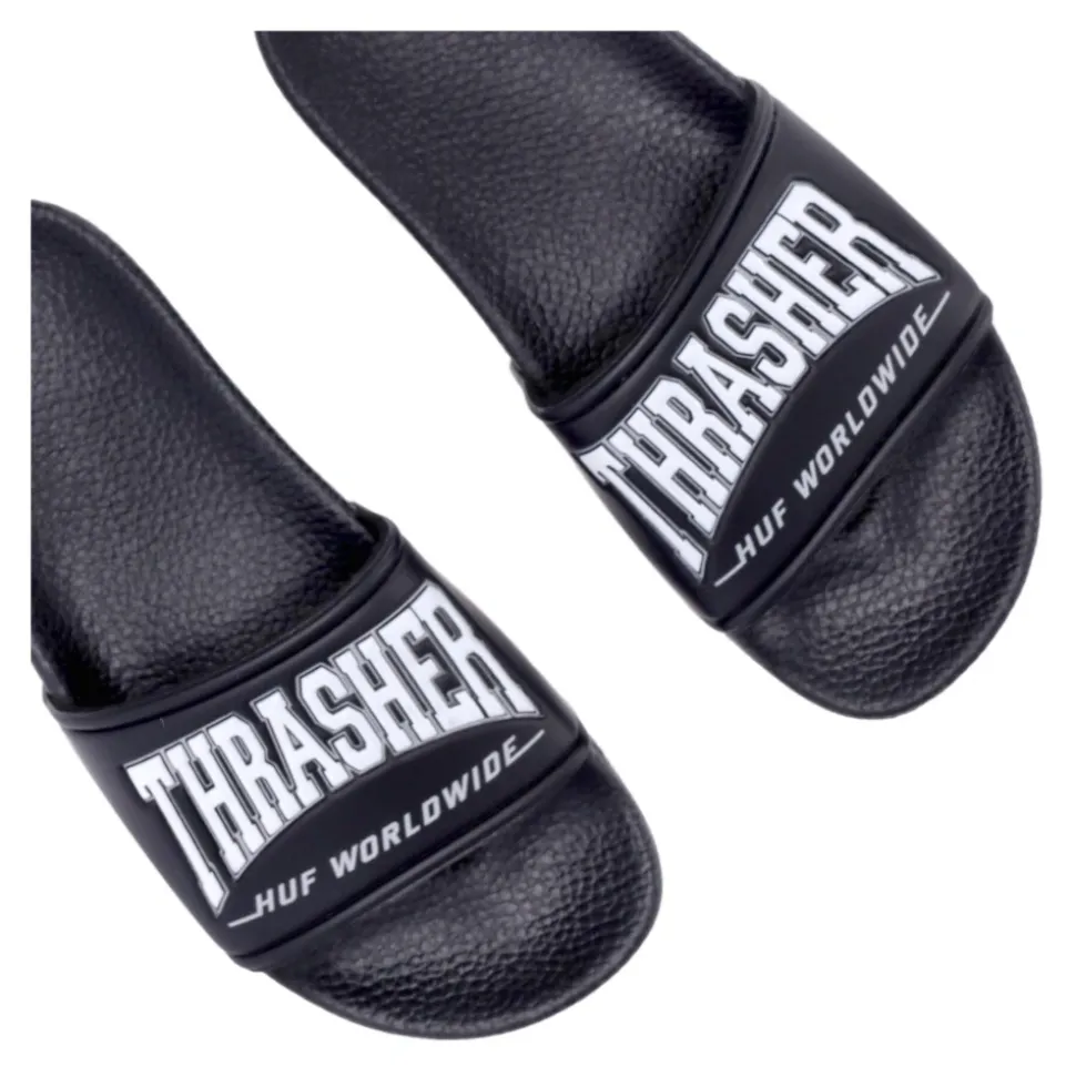 Zwarte Thrasher Sliders Heren Slippers