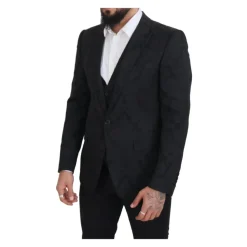 Zwart Floral Brocade 2-delig MARTINI-pak