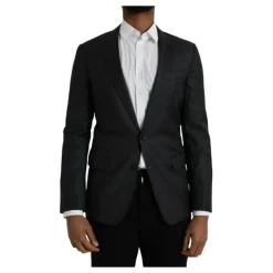 Zwart Gestreepte Jas Blazer
