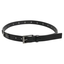Zwart Luxe Leren Studs Riem